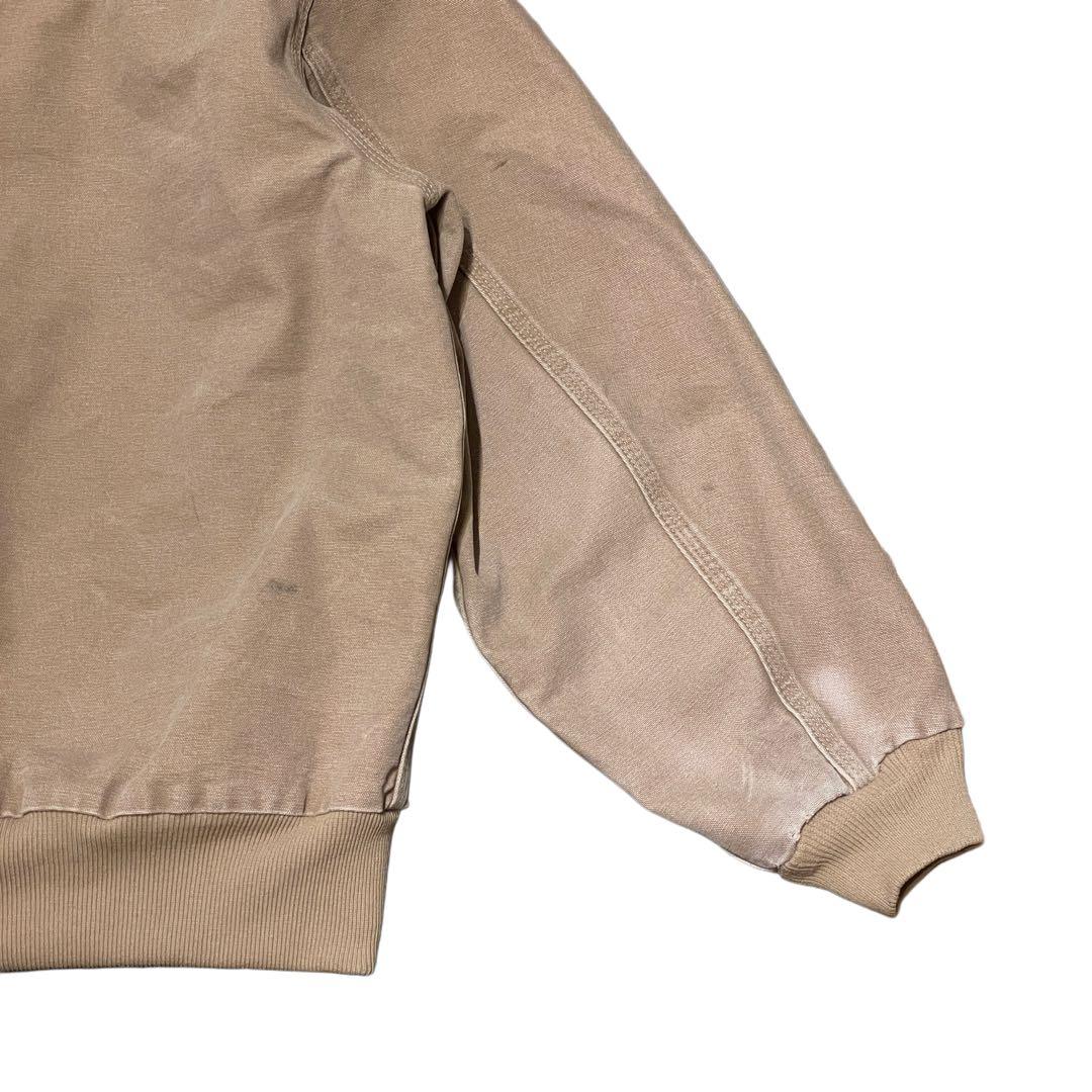 【L】Carhartt アクティブ ジャケット パーカー ベージュ 裏サーマル