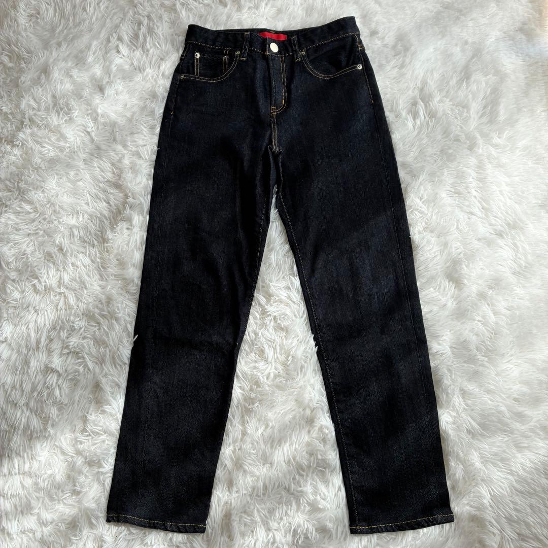 希少美品35周年✨️REDCARD カジュアル ストレッチ テーパードデニム 24
