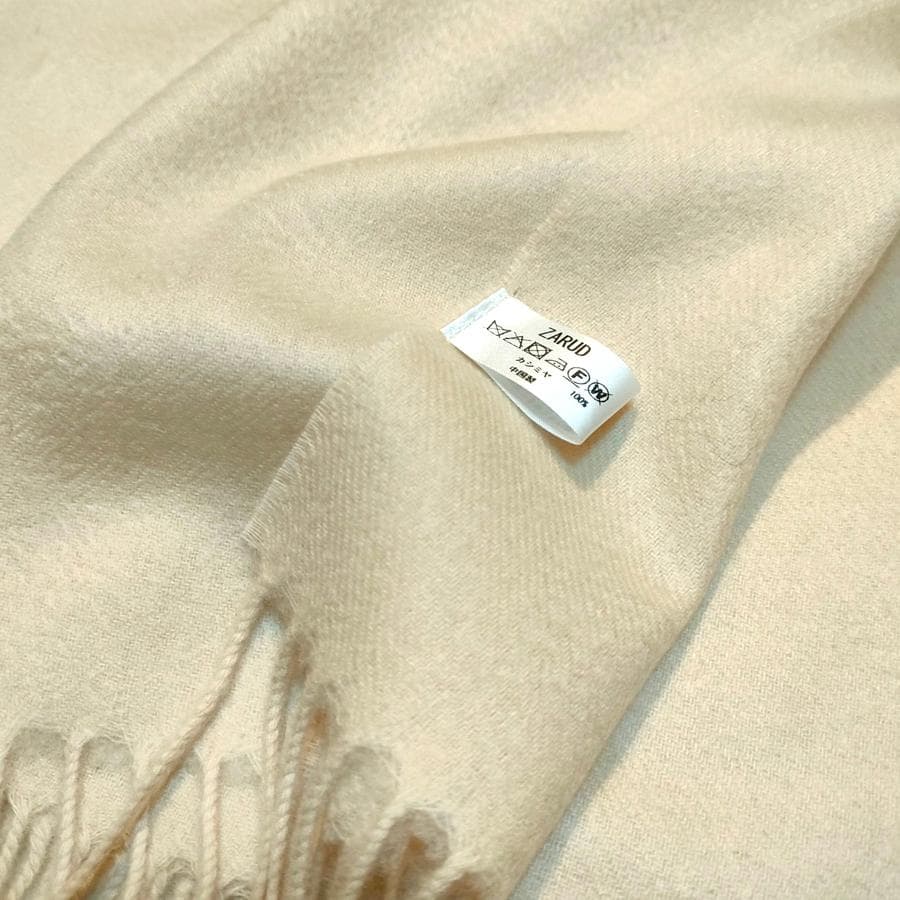ラスト1枚値下60㎝×200大判 100% カシミヤストールマフラー OB 新品