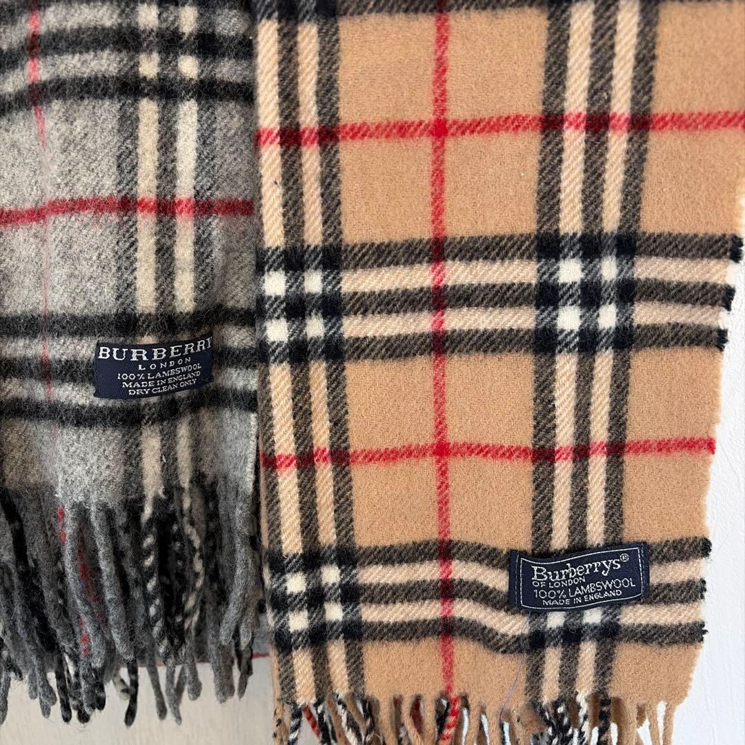 BURBERRY チェック柄マフラー 2色セット
