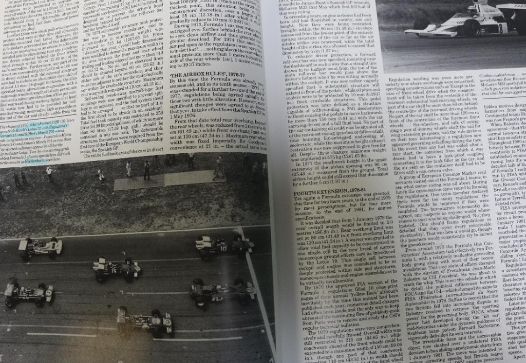 超希少　洋書　オートコース 　ヒストリー・オブ・グランプリーカー １９６６ー８５