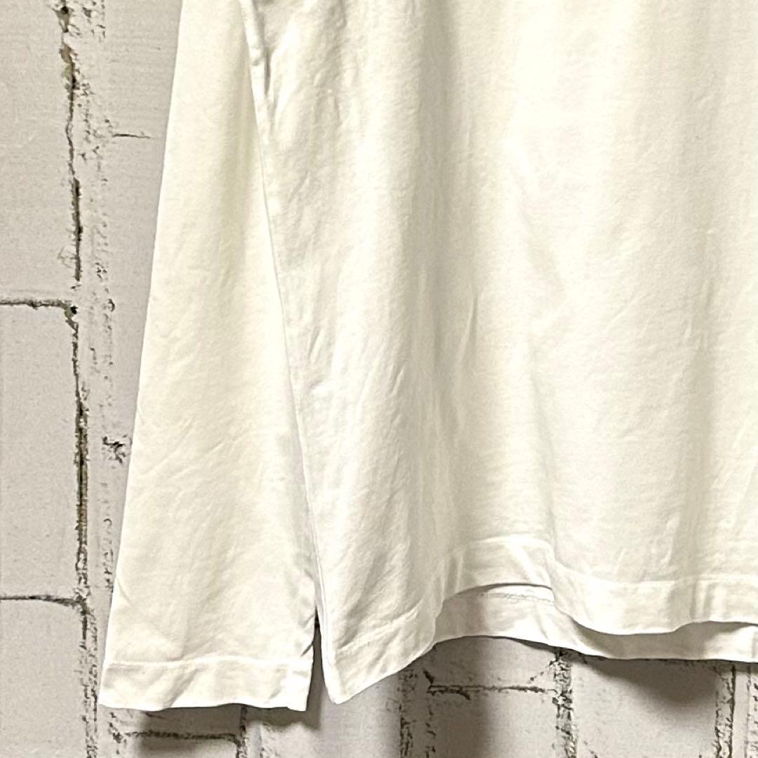 AMI PARIS アミパリス 刺繍ロゴ ロングスリーブ Tシャツ 白 ロンT