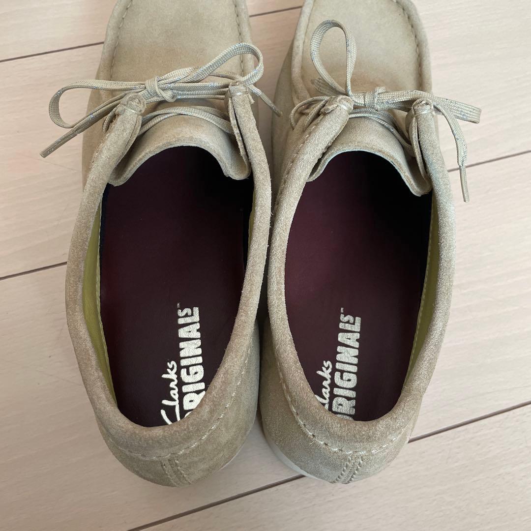 みゆ【美品】Clarksワラビー ゴアテックス UK8 メープルスエード