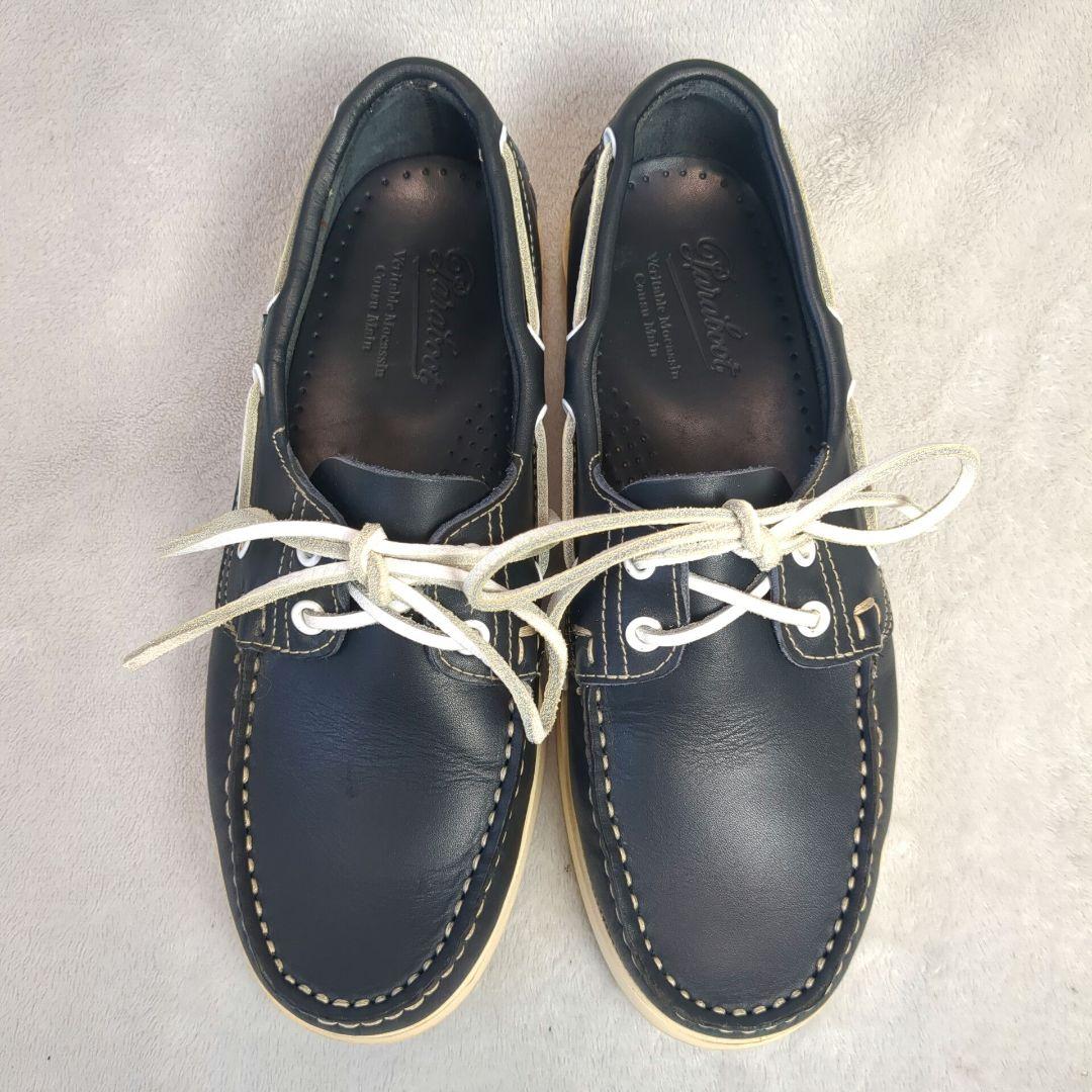Paraboot パラブーツ デッキシューズ レザー ネイビー サイズ5