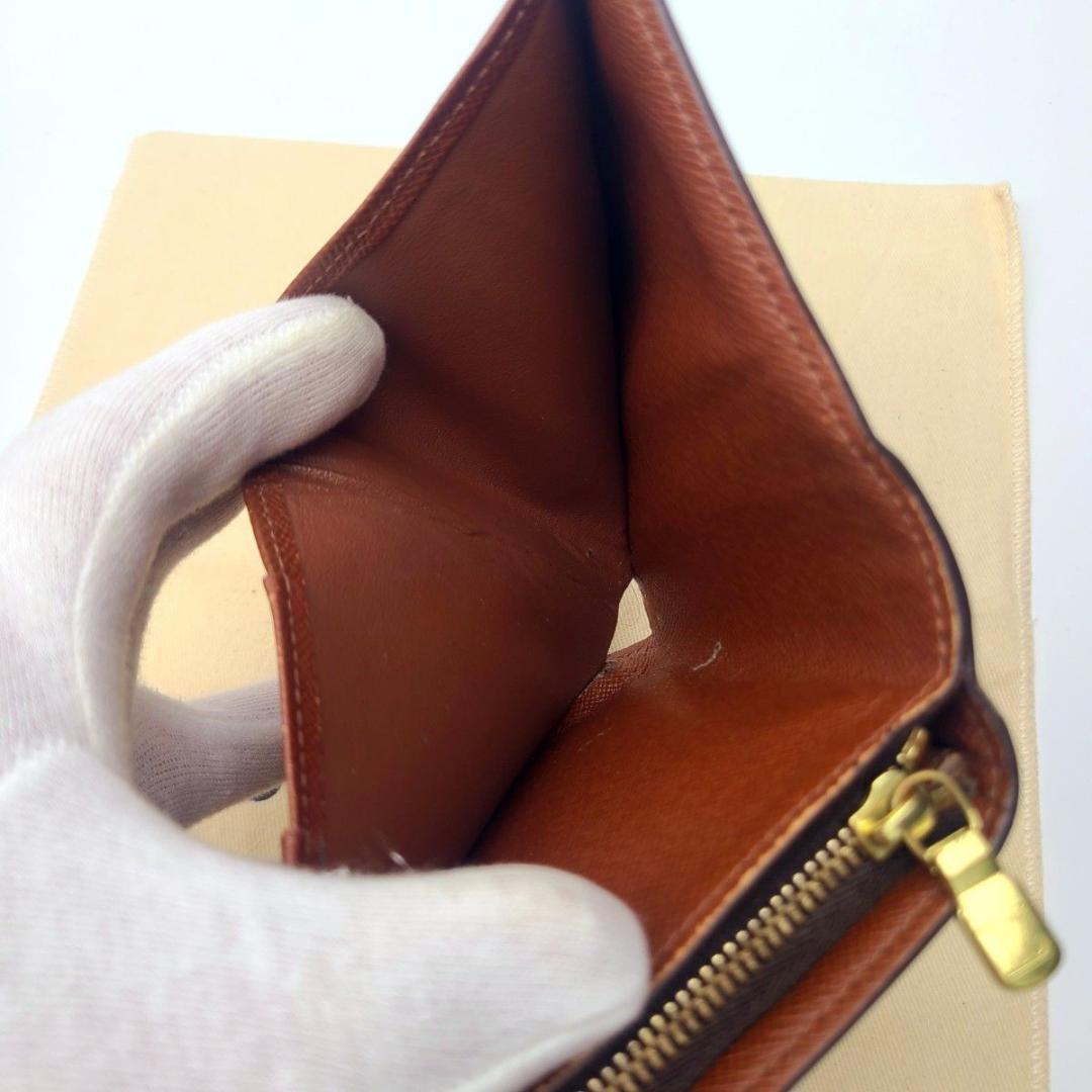 美品 ルイヴィトン モノグラム コンパクトジップ 二つ折り財布 M61667