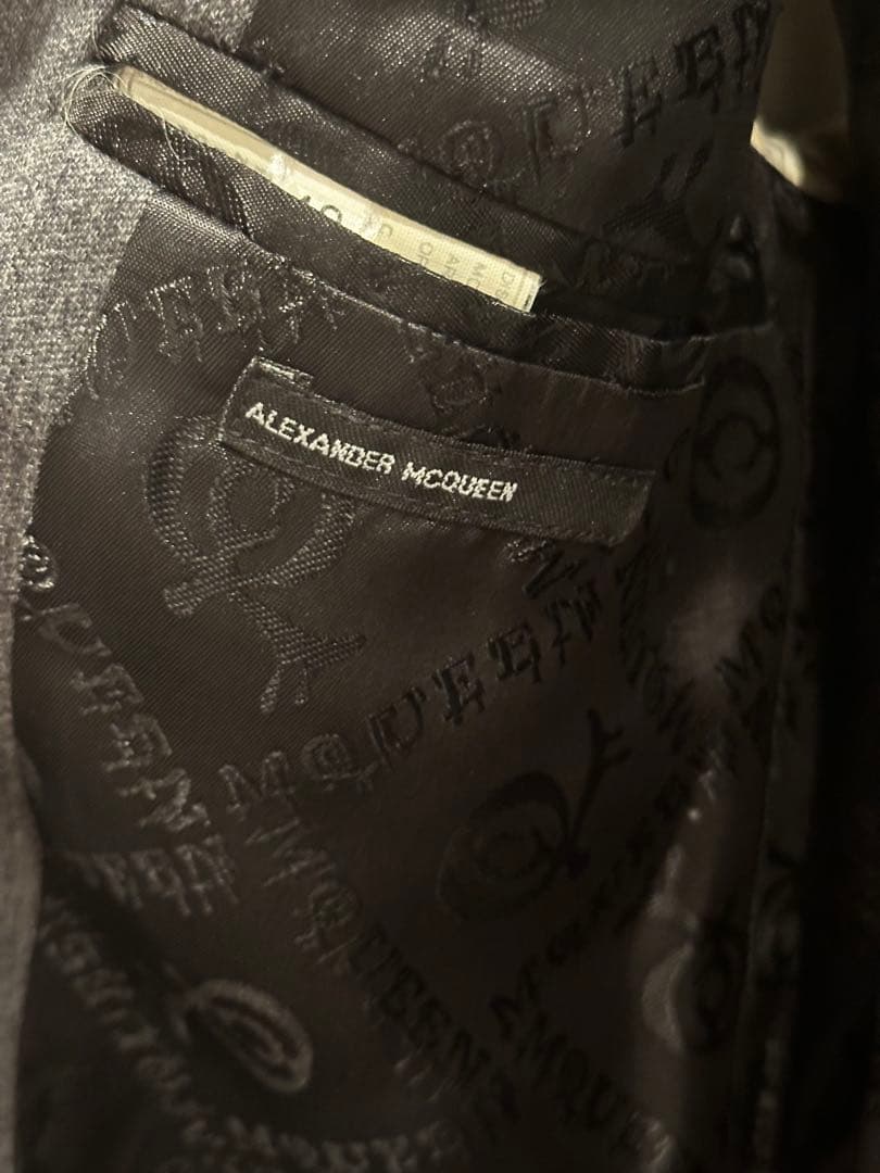 Alexander McQueen グレー テーラードジャケット サイズ48