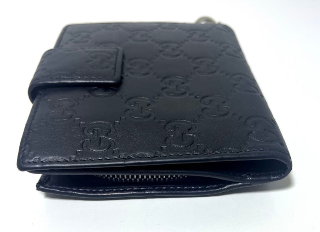 最終価格　GUCCI グッチ　シマ　ケース　財布　ウォレット　二つ折り　黒