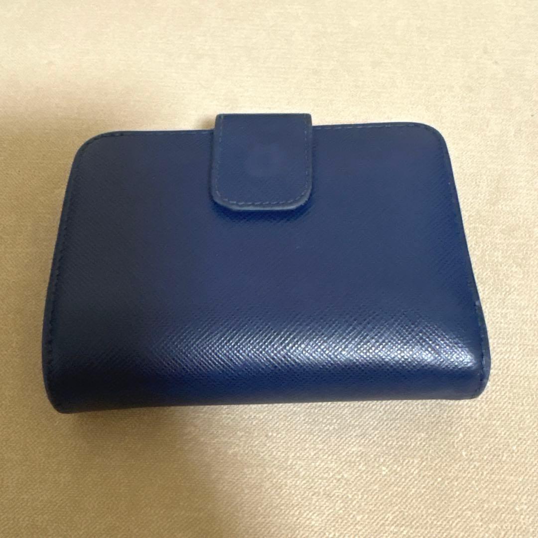 PRADA 財布 ブルー 二つ折り
