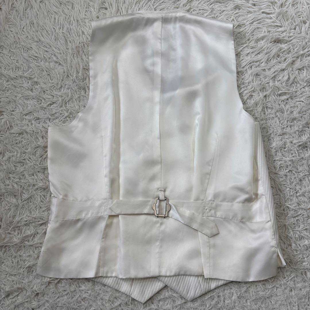 超美品☆希少【ガルニエ】ダブルベスト　3ピース 背抜き　セレモニースーツ　L