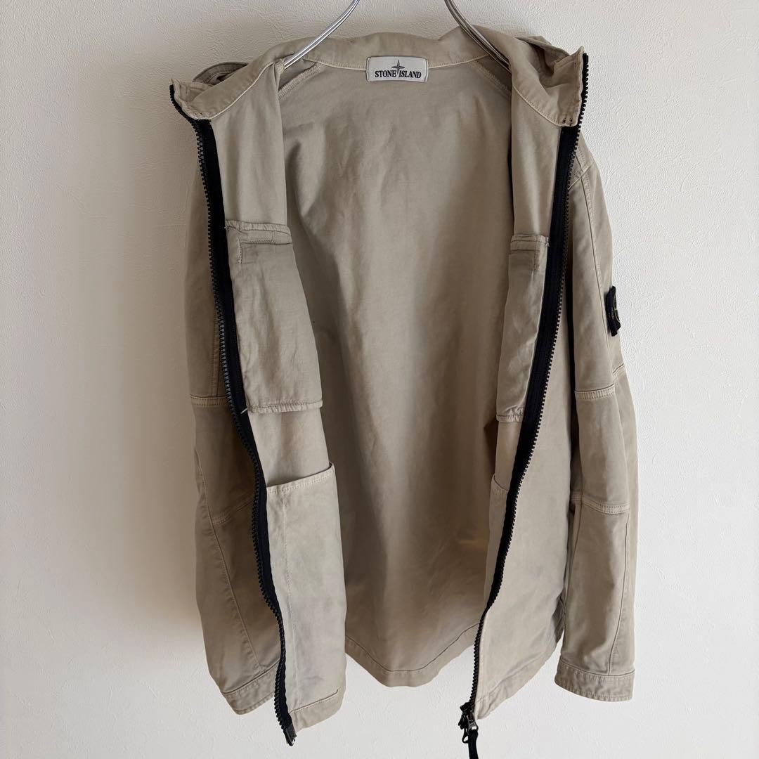 【極美品】ストーンアイランド　コットンキャンバス　ジップアップジャケット　M