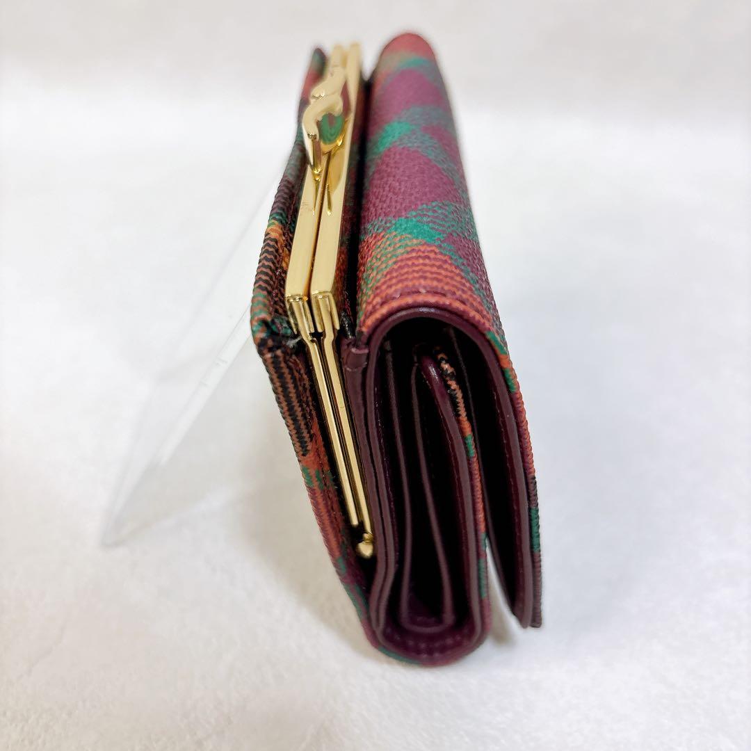 Vivienne Westwood ダービー がま口 三つ折り財布 チェック