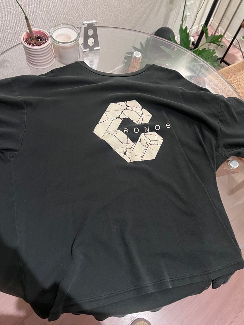 CRNS CRONOS ロゴ入り Tシャツ 黒