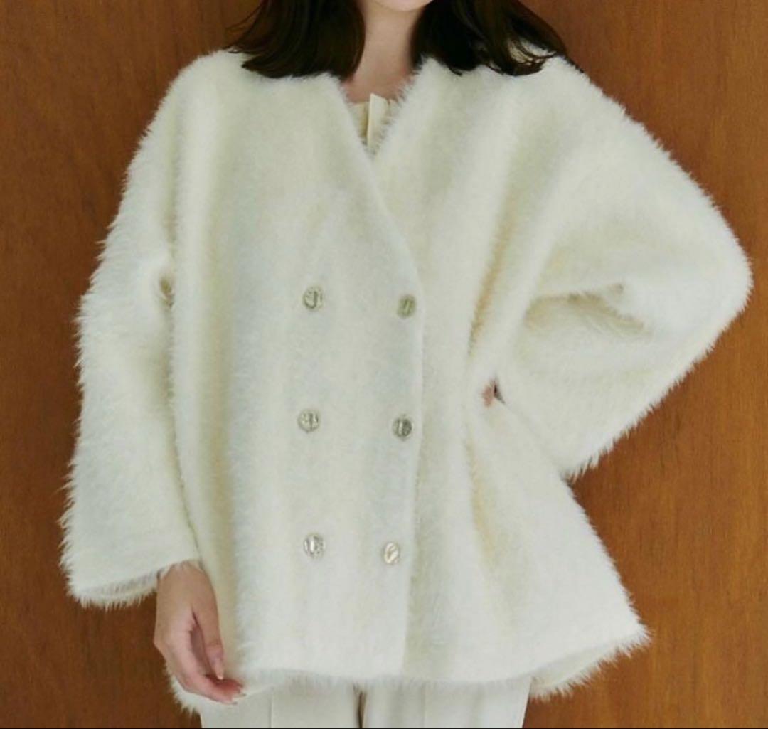 leema mohair touch cardigan カーディガン
