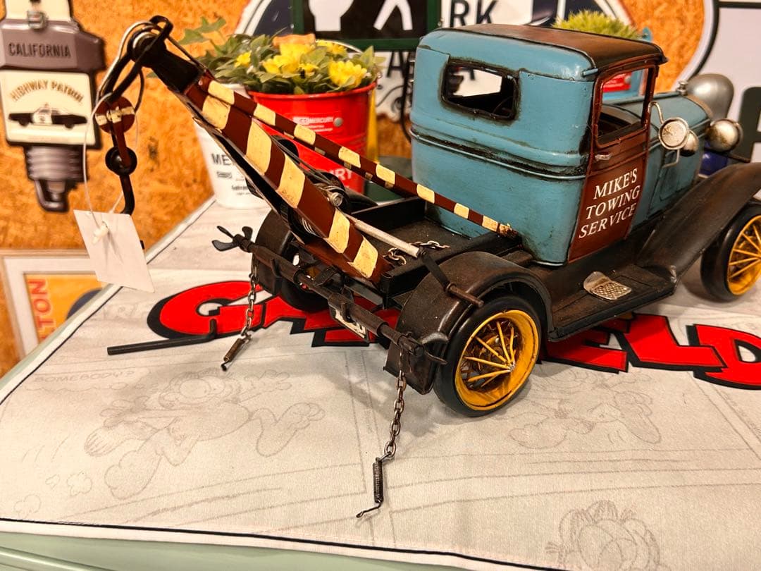 レッカー車　アンティーク　ブリキ　インテリア　アメリカン