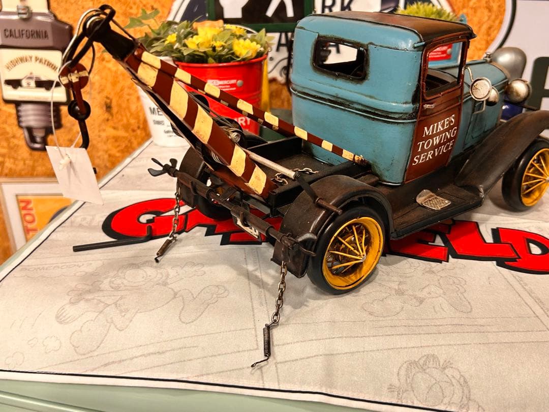 レッカー車　アンティーク　ブリキ　インテリア　アメリカン