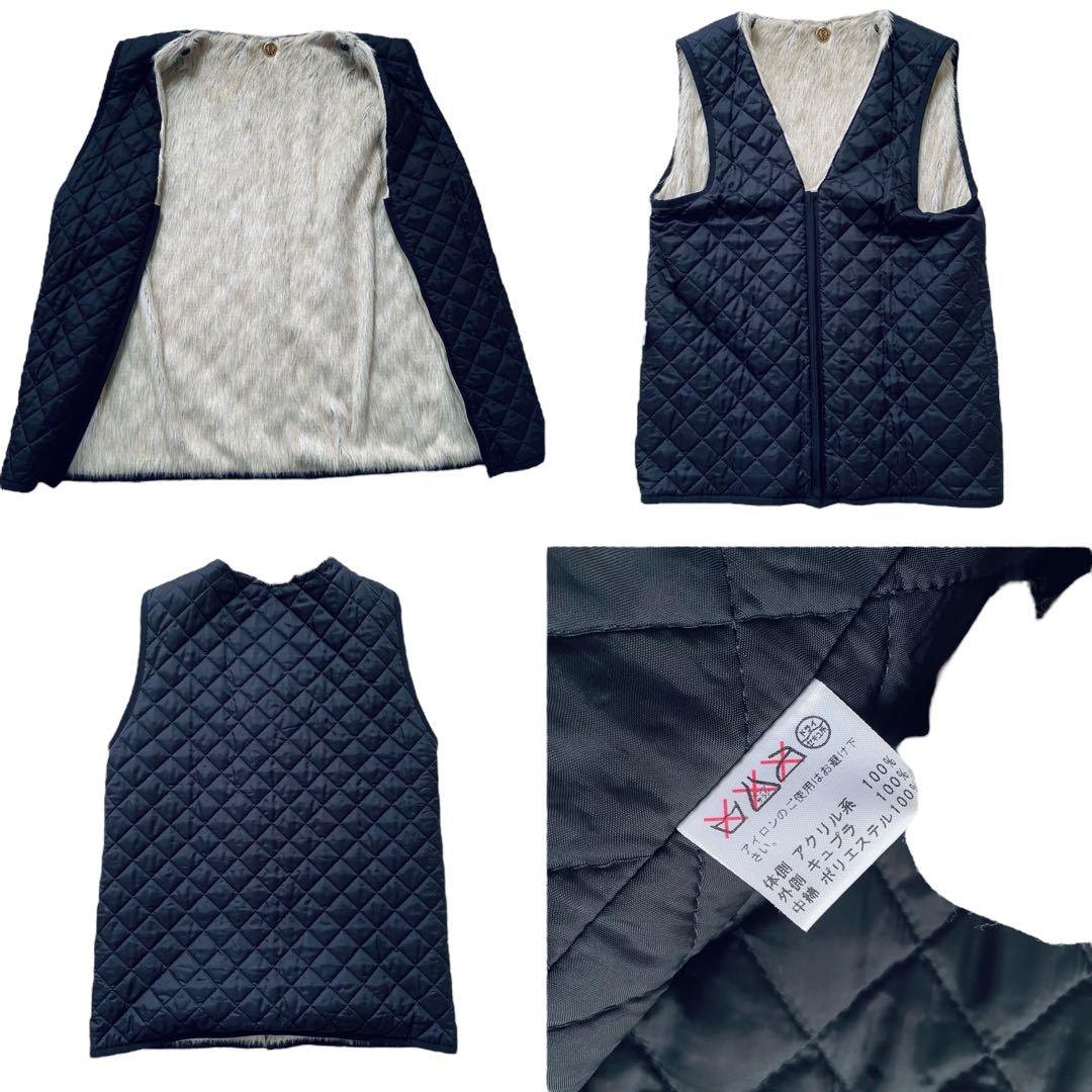 THE RERACS ザ リラクス【美品】ファーライナーベスト付 モッズコート
