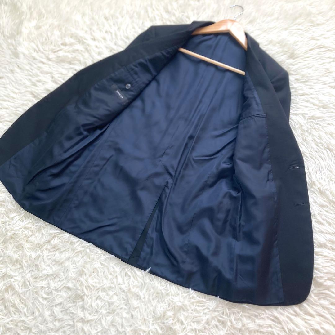 【美品】GUCCI テーラードジャケット　フリーダ期　グッチ　黒　無地