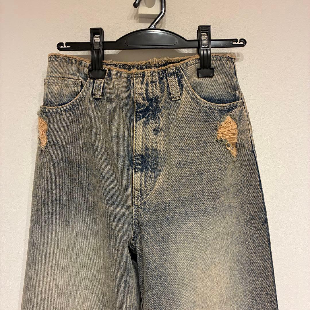 ヘラ　Hella カットオフデニム cut off denim インディゴ