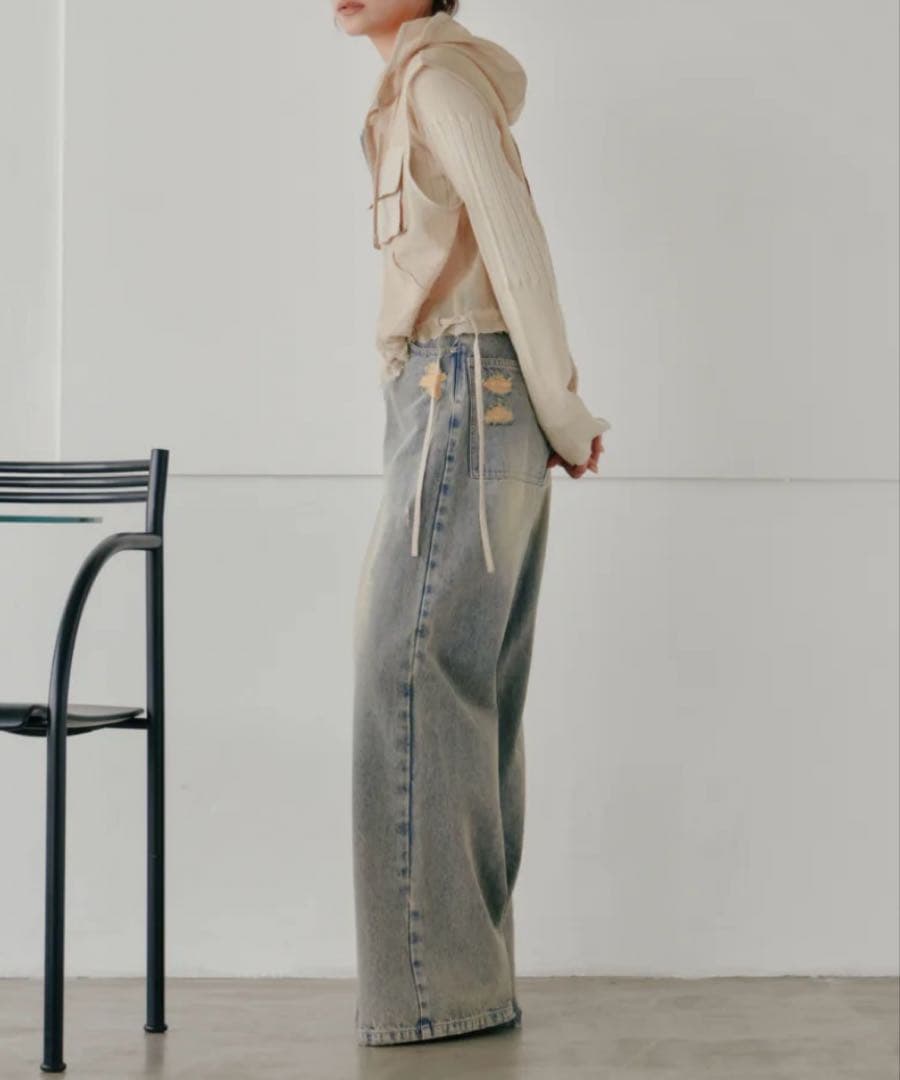 ヘラ　Hella カットオフデニム cut off denim インディゴ