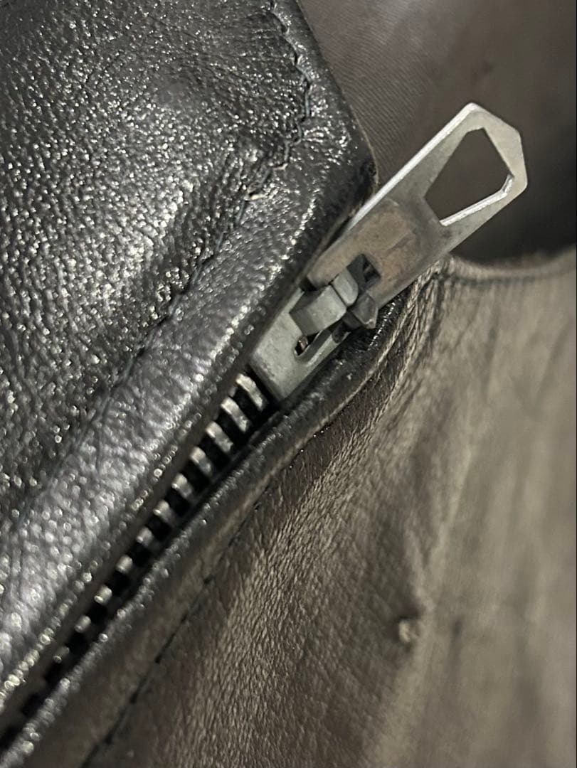 UNKNOWN レザー ベスト ジップ LAMPO 193V schott 54