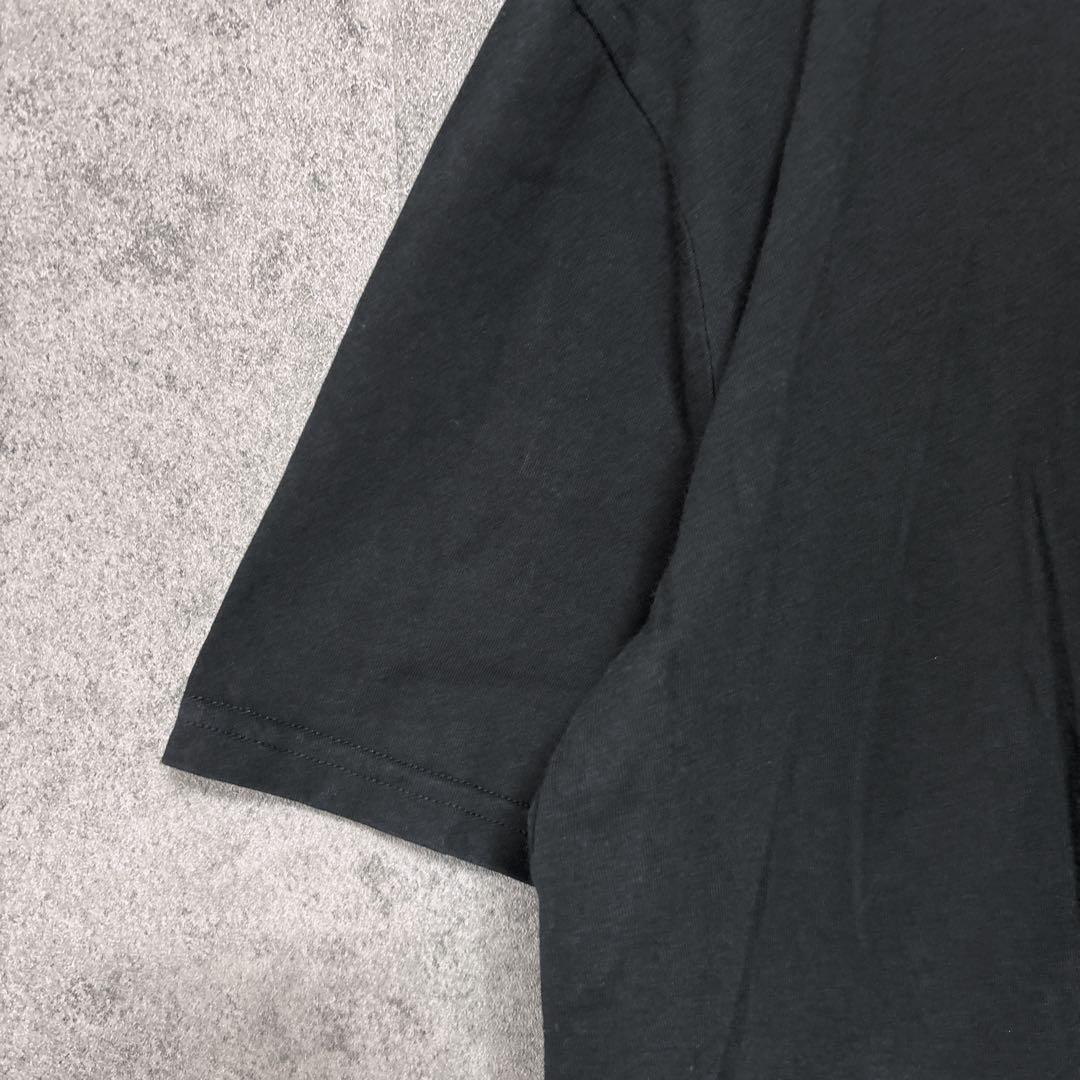 OFF-WHITEオフホワイト 半袖Tシャツ ブラック ロゴプリント L