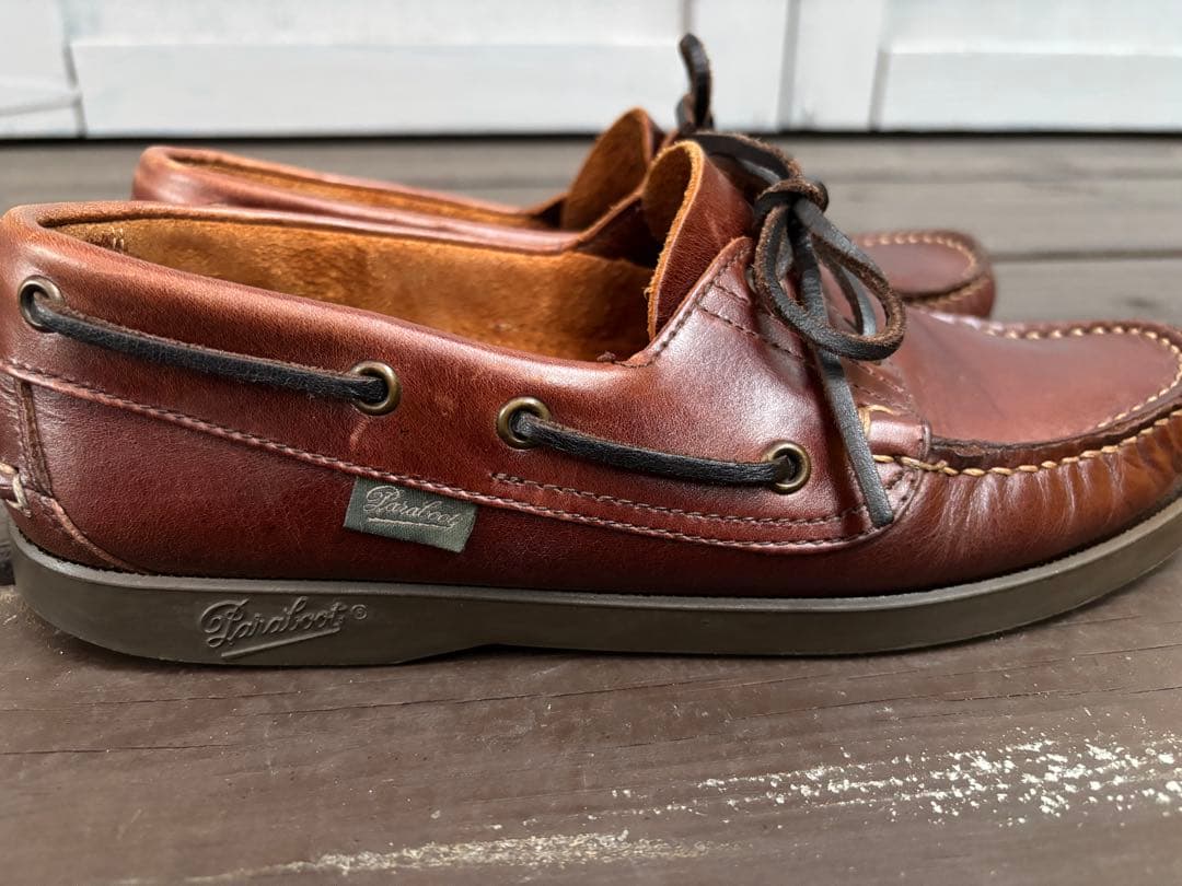 美品　パラブーツ　モカシン　デッキシューズ　us6.5