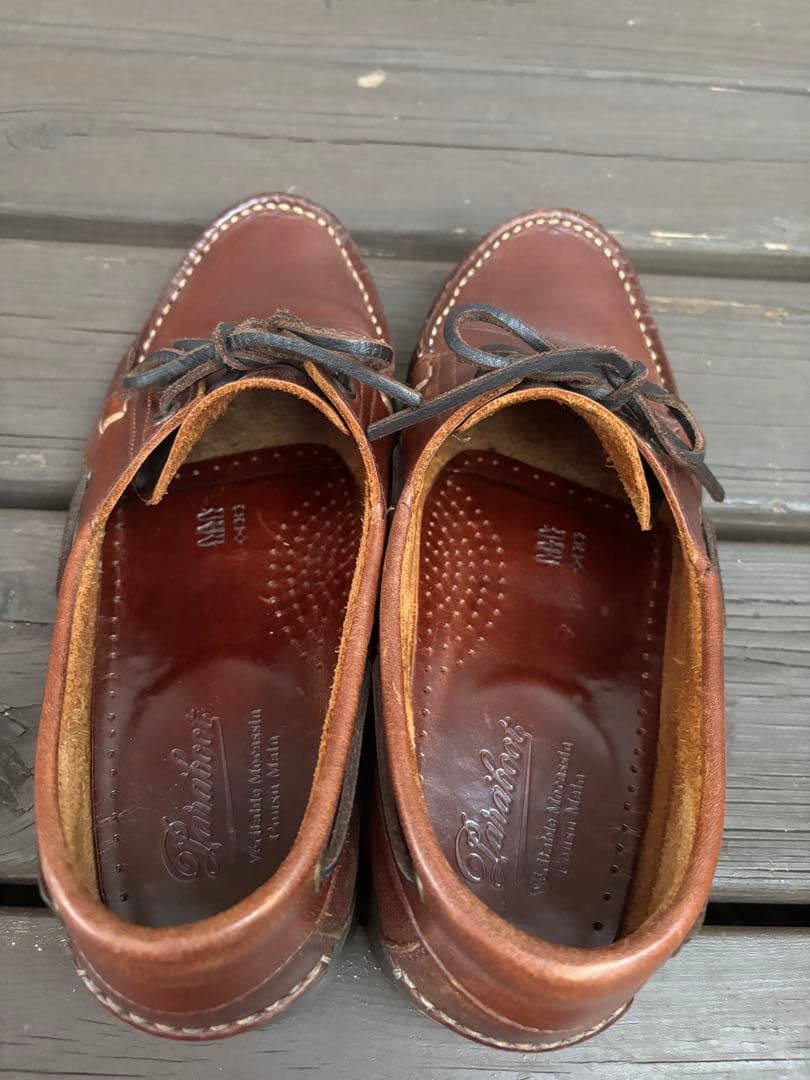 美品　パラブーツ　モカシン　デッキシューズ　us6.5