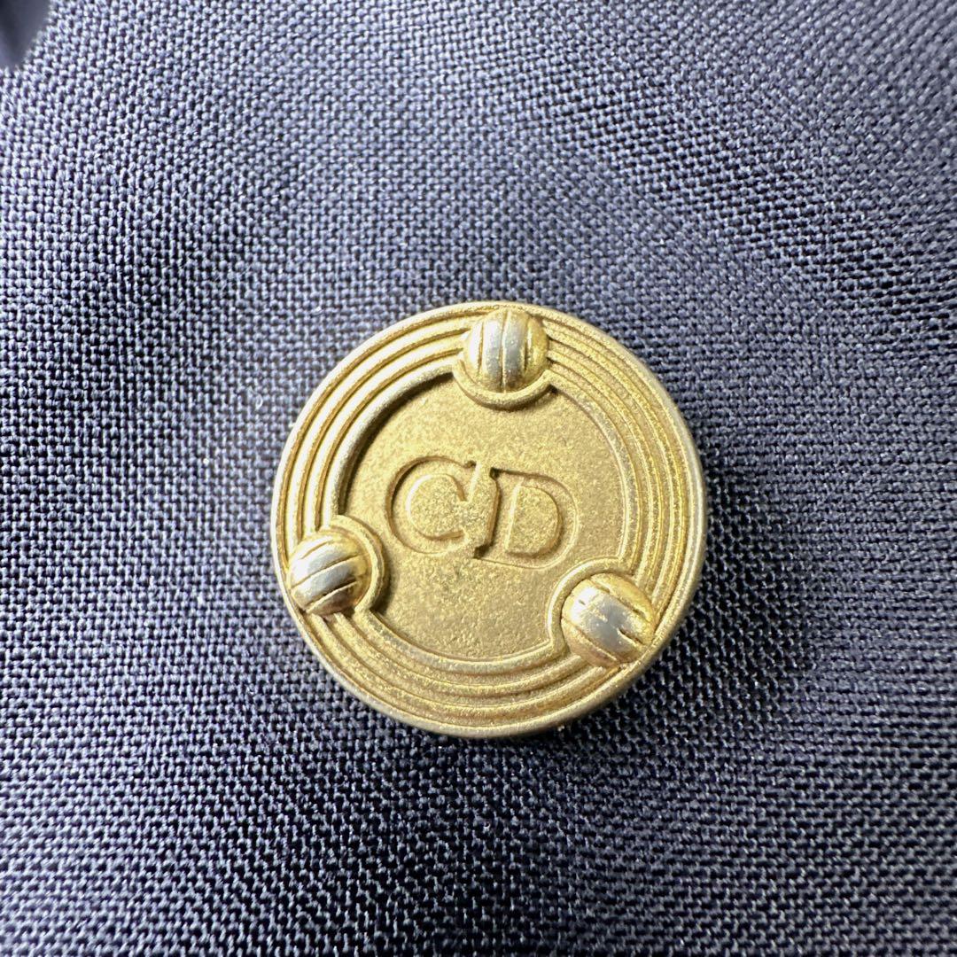 美品✨CHRISTIAN DIOR MONSIEURモヘア混　ダブル紺ブレ M