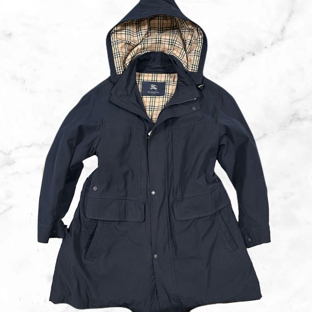 BURBERRY LONDON ノバチェック フーデッドコート M 4WAY