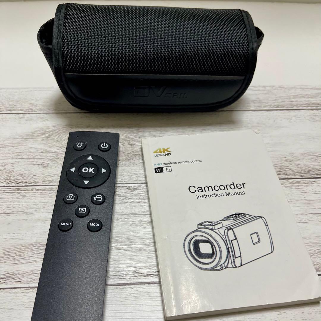 【中古美品】4K ULTRA HD デジタルビデオカメラ マイク付 Wi-Fi