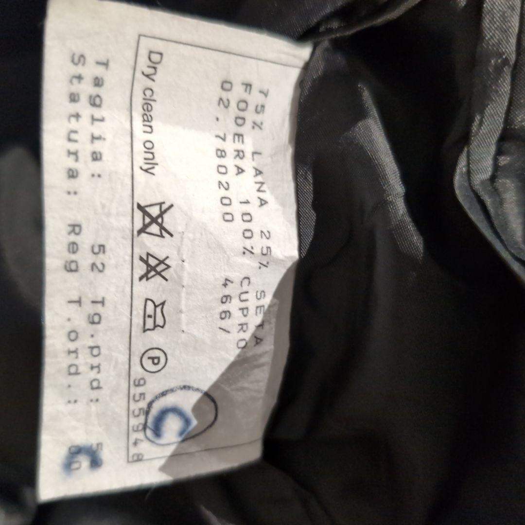 p*e様 【美品】ジョルジオアルマーニ　セットアップ　ウール シルク混　総裏　黒