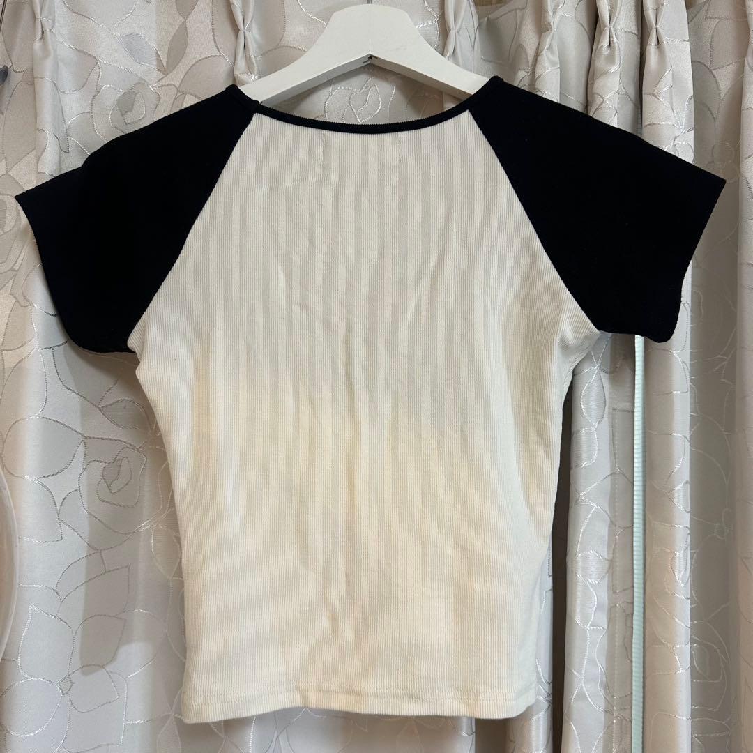 andmary Alma ribbon top Tシャツ