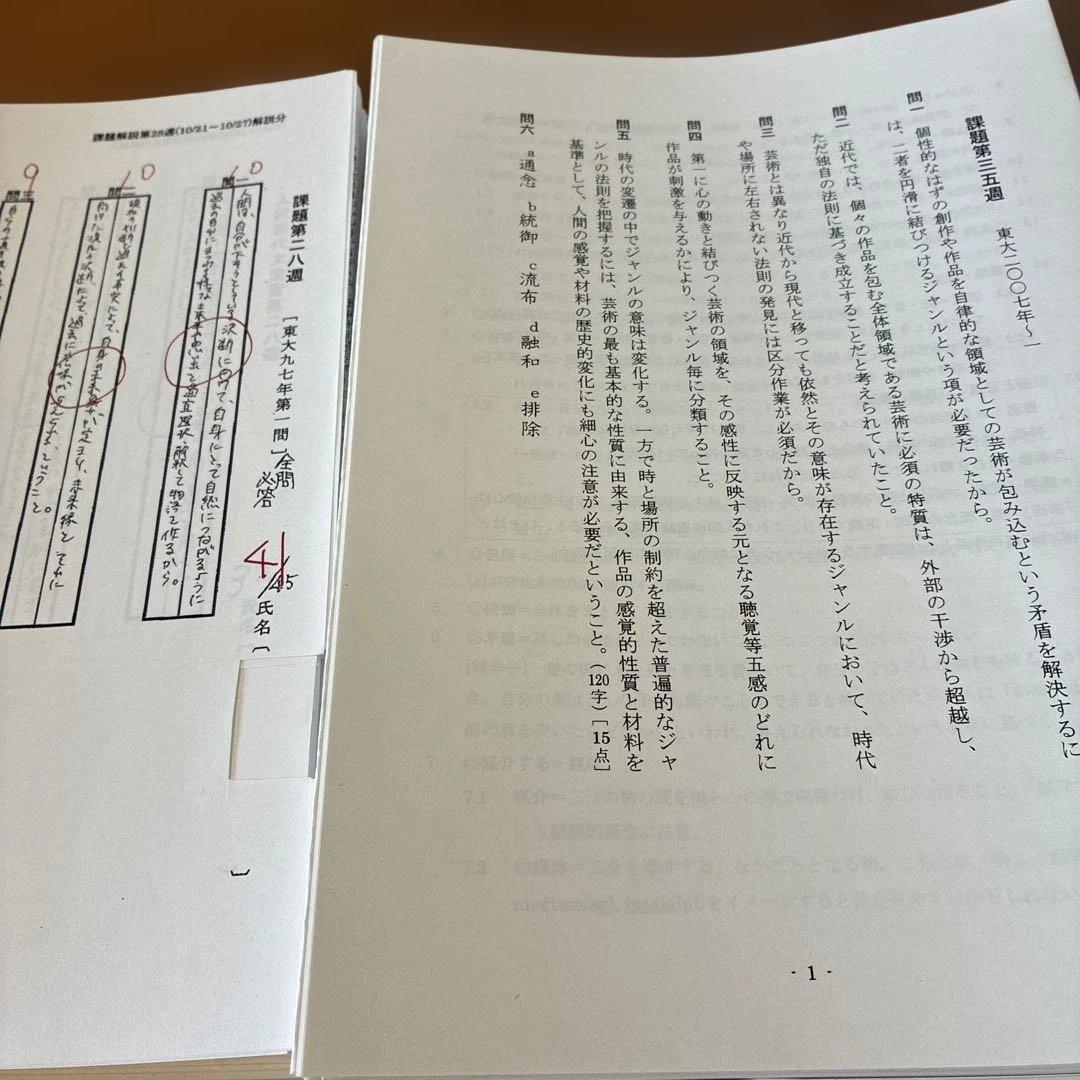 あ*る様 鉄緑会 東大現代文問題集(2022) 通年フルセット 恩田講師