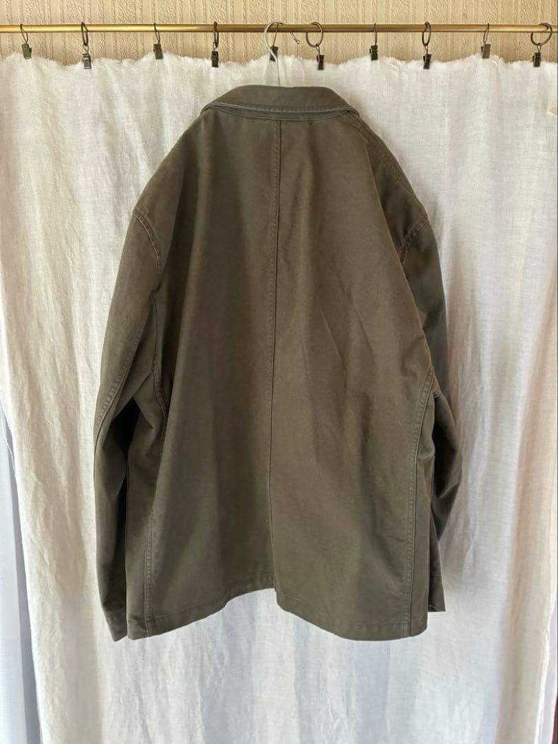 【希少】ZARA ORIGINS ウォッシュ加工コットンブレザー　XL