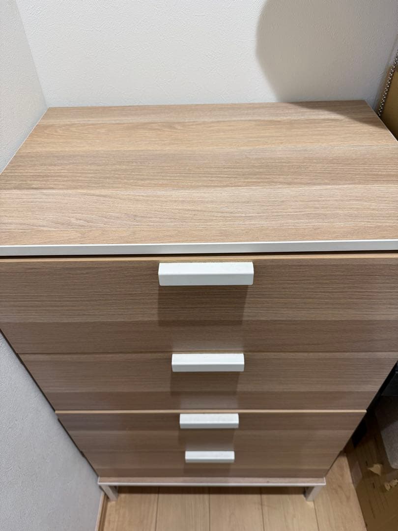 最終値下げ【完成品】IKEA 4段チェスト 3/24迄の限定出品組み立て不要