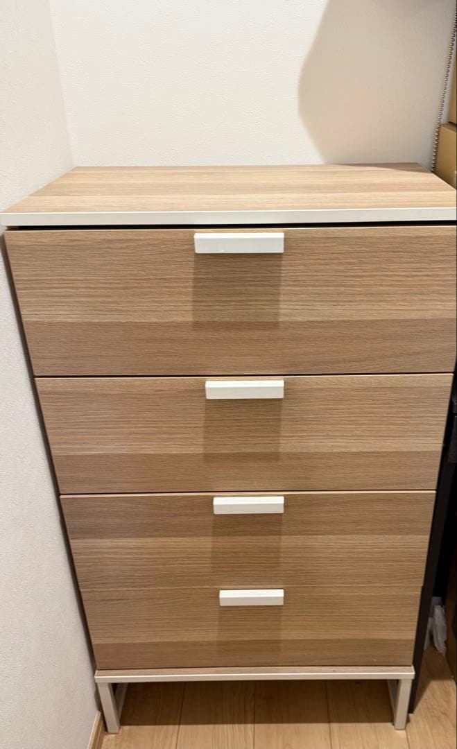 最終値下げ【完成品】IKEA 4段チェスト 3/24迄の限定出品組み立て不要