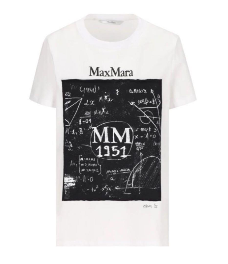 新品 売切りタイムセール Max Mara マックスマーラ ロゴ Tシャツ XS