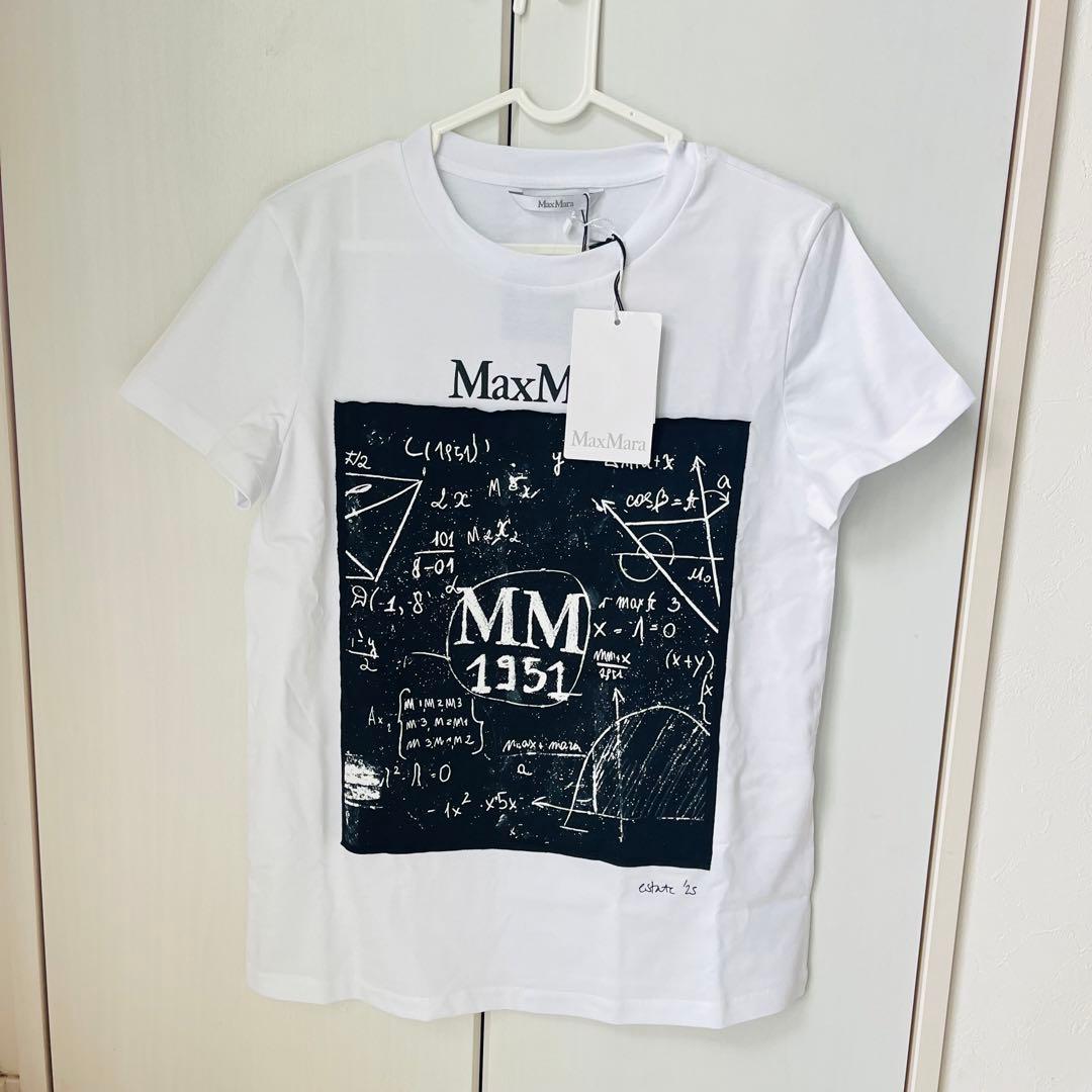 新品 売切りタイムセール Max Mara マックスマーラ ロゴ Tシャツ XS