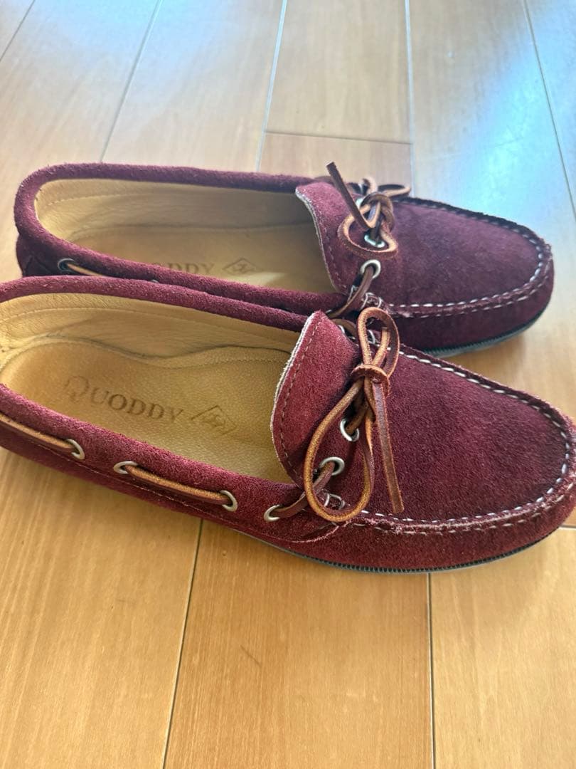 Quoddy Trail Moccasin US7 バーガンディ