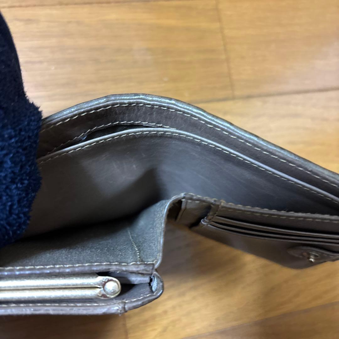 genten 編み込みデザイン 二つ折り財布