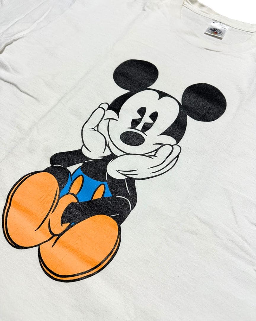 お*中様 90s Disney Mickey Mouse Vintage T ア