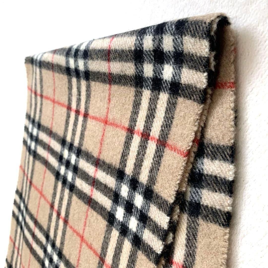 Burberry's バーバリー　ウールマフラー　ノバチェック　ベージュ