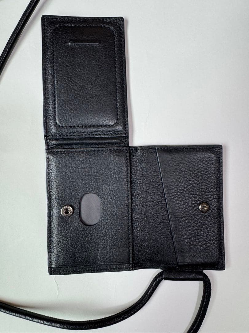 【美品】objcts.io レザーストラップ一体型ウォレット&カードケース