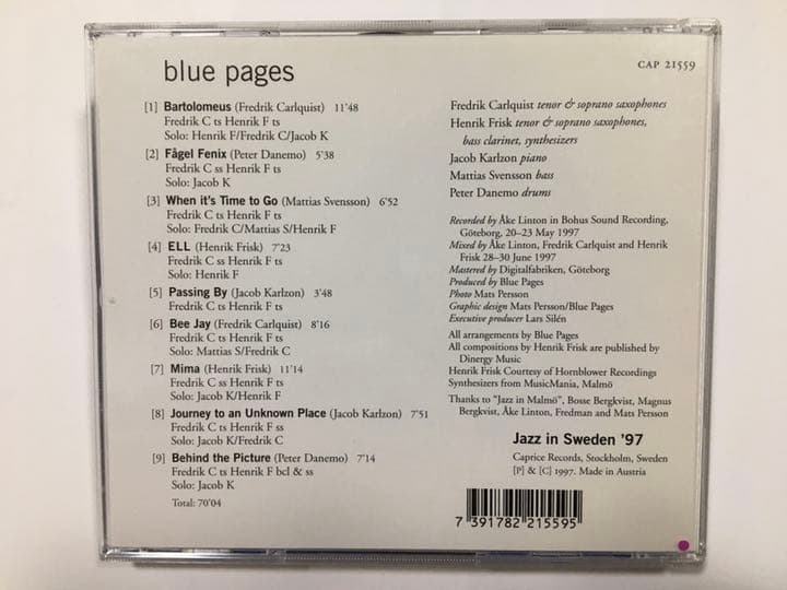 ブルーページ_Blue Pages ／ Blue Pages ☆輸入CD☆希少