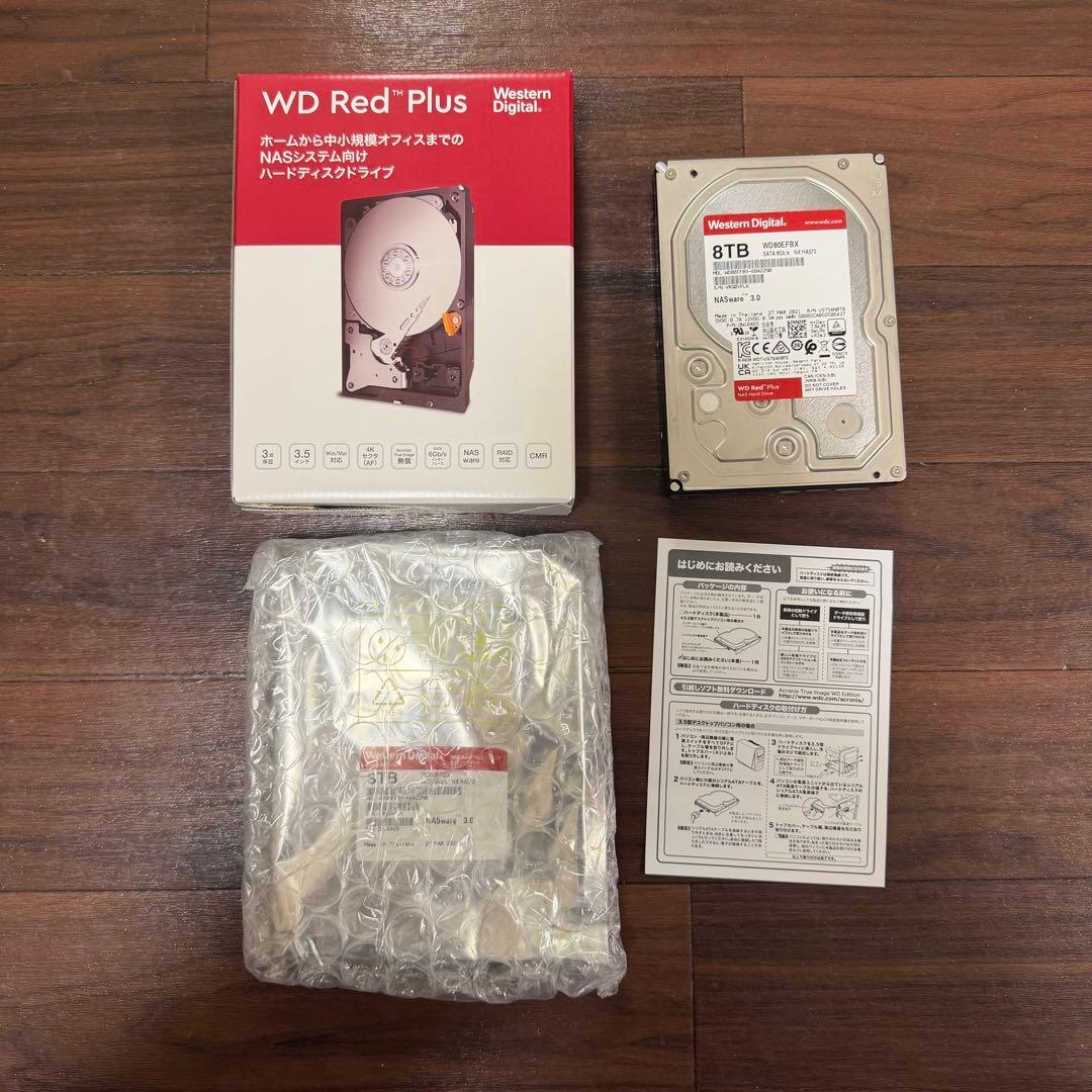 WD Red Plus 8TB HDD WD80EFBX 使用時間104時間