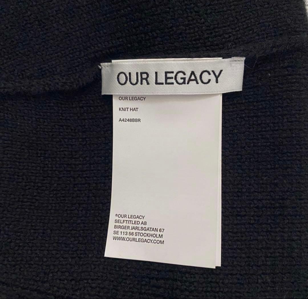 OUR LEGACY ニット帽 黒