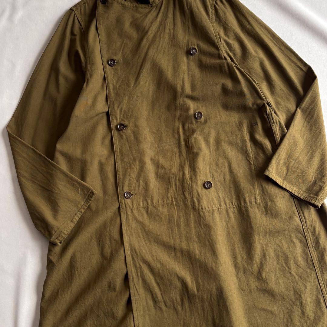 45rpm ドライコットン スプリングコート ロング丈 カーキ