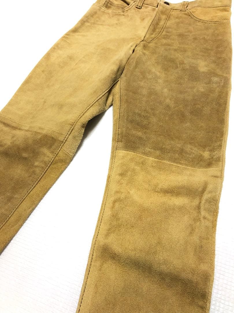 【美品】オアスロウ BEAMS ペンスリム レザーパンツ orslow
