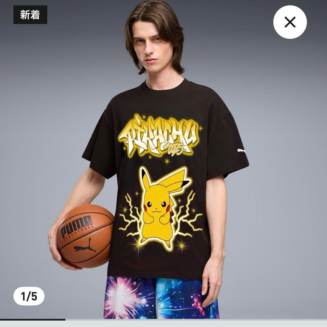 PUMA x ポケモン ピカチュウ 半袖TシャツPokemon Pikachu