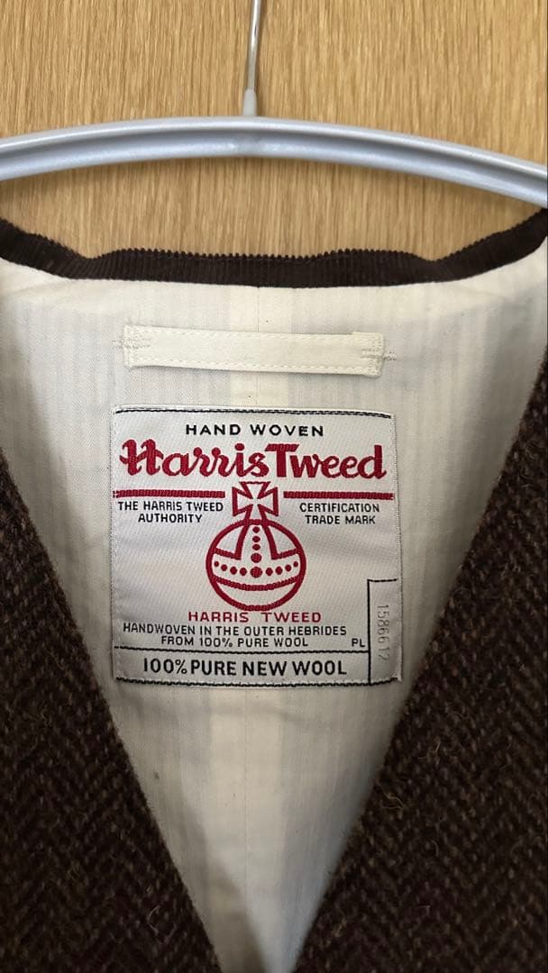 BEAMS Harris Tweed (ハリスツイード)ベスト